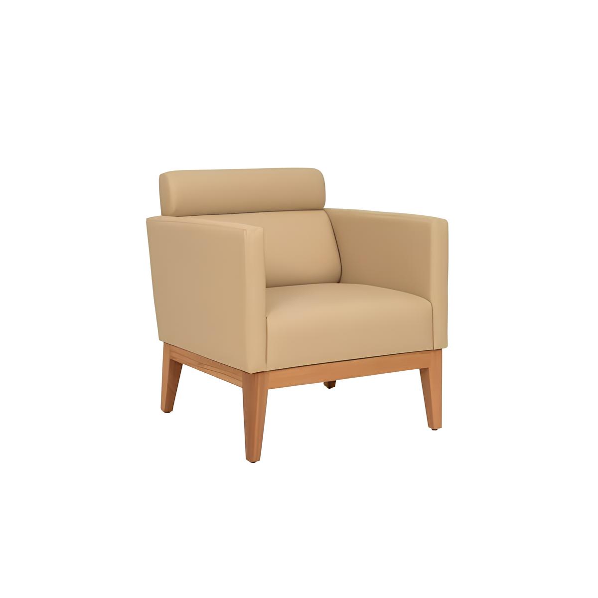 Beige club armchair Relax 1-seater designer armchair living room seat new