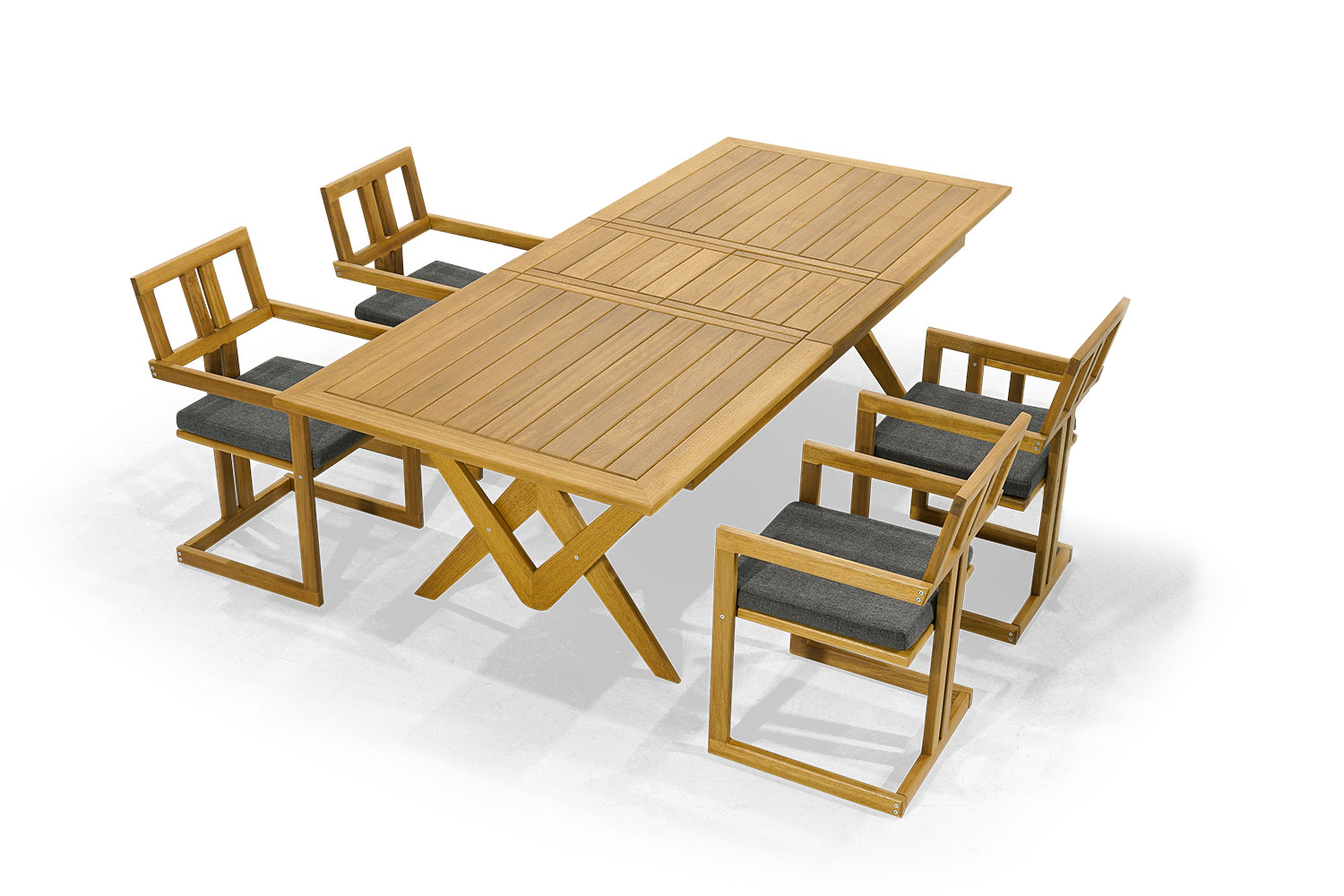 Stylish Garden Furniture Set Luxury Patio Furniture Upholstered Chairs 5-piece