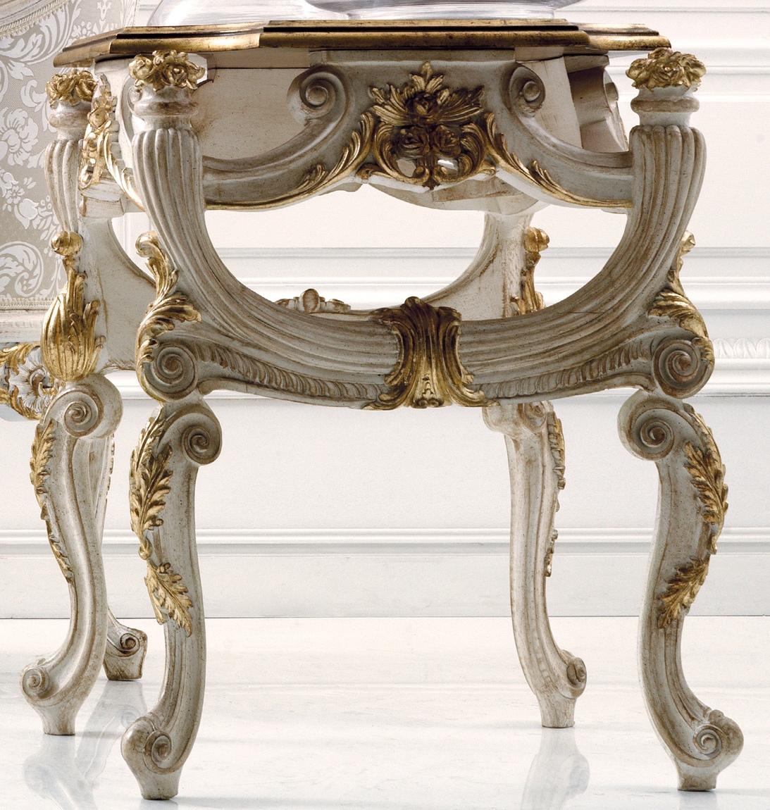 Coffee table side table living room table wood royal side baroque tables