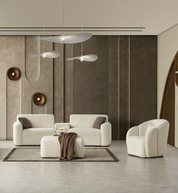 Sofa set, relaxation set, lounge sofa, upholstered seating group, 3-piece sofa couch.