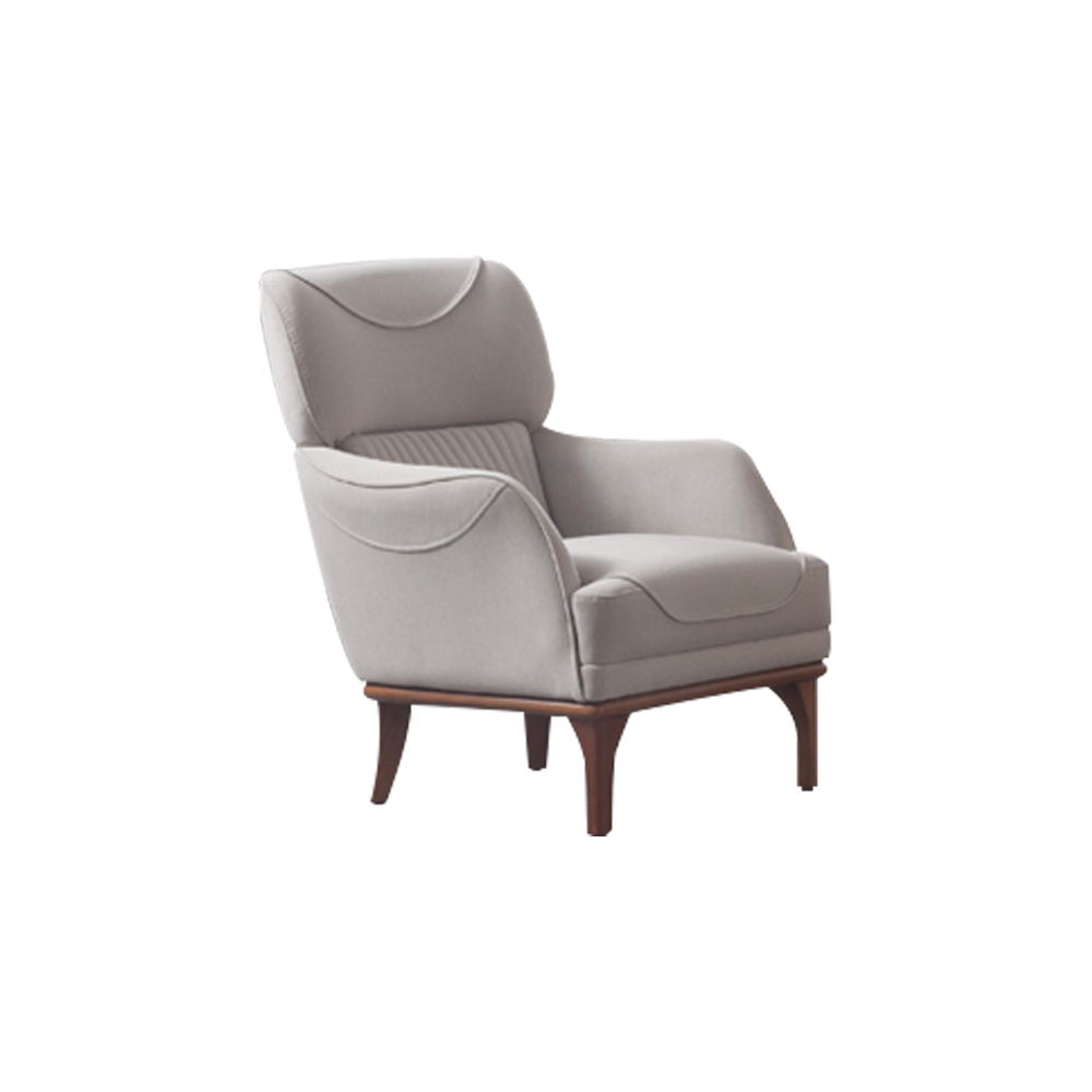 Beige armchair for living room in modern style New