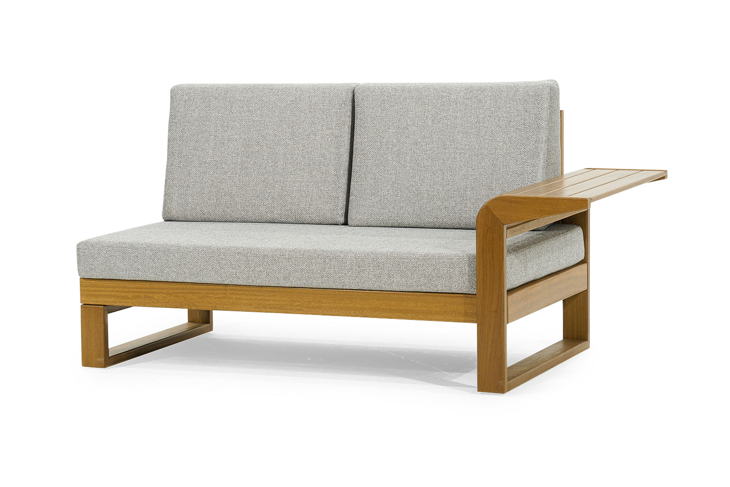 Hell brown designer two-seater elegant garden furniture luxurious textile furniture