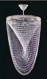 Chandelier Ceiling light Luxury Silver Ceiling lamp Crystal