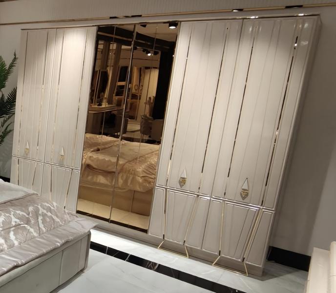 Wardrobe Dressing Cabinet 277cm Wardrobe Mirror Cabinet Closet