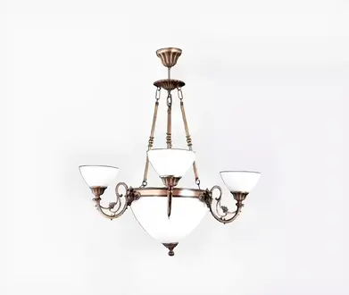 Ceiling lamp ceiling chandelier chandelier lamp luster glass type white