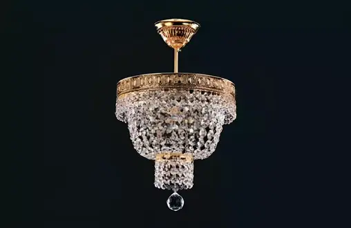 Chandelier ceiling light luxury gold ceiling lamp crystal art