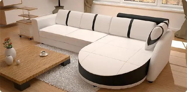 LEATHER SOFA CORNER SOFA WITH SLEEP FUNCTION DESIGNER SOFA SLEEPER LEATHER CORNER COUCH NEW