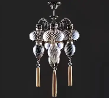 Lamps ceiling chandeliers lustres ceiling light glass silver new