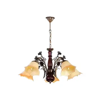 Ceiling lamp flowers ceiling chandelier chandelier lamp glass beige