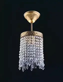Gold ceiling chandelier crystal ceiling lamp.
