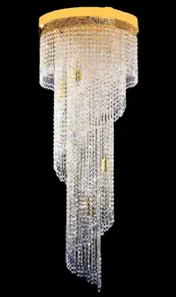 Chandelier Ceiling Light Luxury Gold Ceiling Lamp Crystal Art