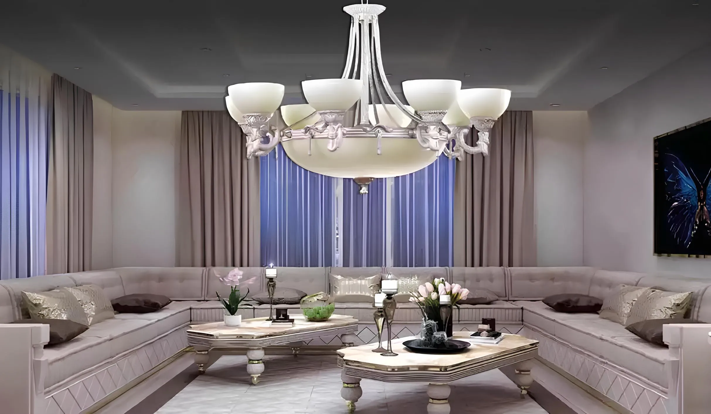 Lamps chandelier lustre chandelier white ceiling lamp glass modern