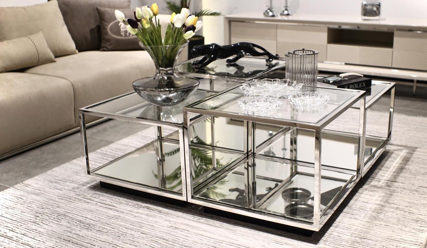 Modern glass coffee table living room furniture new design decor