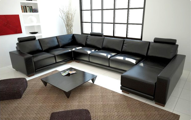 Leather sofa couch living landscape corner sofa corner set modern design sofa with USB