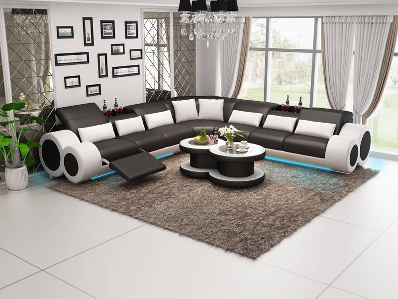 Leather sofa couch living landscape design corner sofa corner set design sofa relax USB