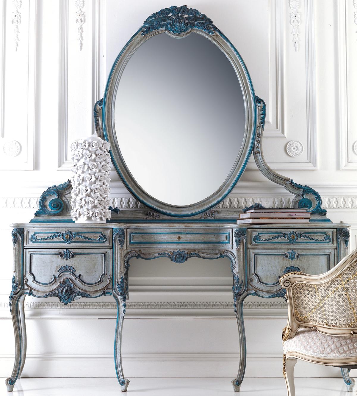 Console cabinet wall table classic console console table with mirror luxury