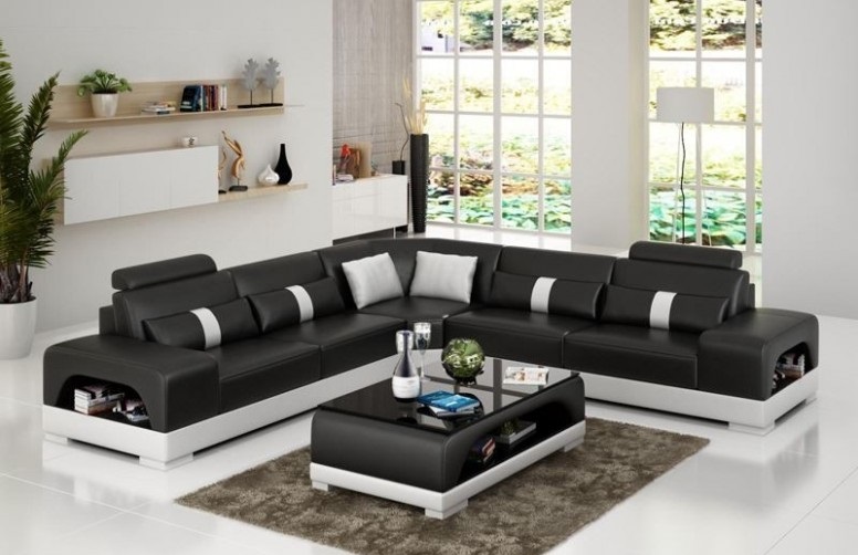 Designer living landscape corner sofa sofa USB big L shape XXL seating set Sandberg