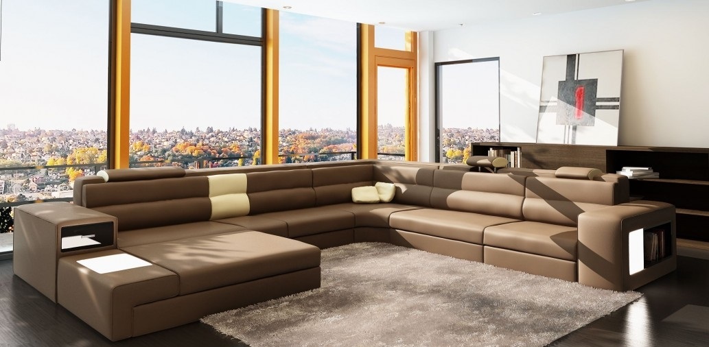 Corner sofa with USB couch upholstery set design leather textile living area