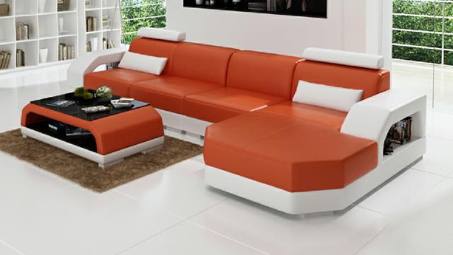 LEATHER SET CORNER SOFA UPHOLSTERED LEATHER SOFA XXL LIVING LANDSCAPE SET CORNER COUCH