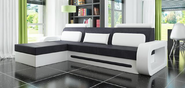 Designer corner sofa couch corner upholstery set fabric sofa leather textile fabric