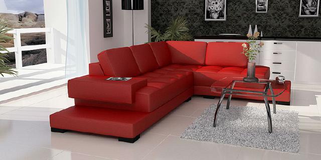 SECTIONAL SOFA LEATHER SOFA Sofa SET CORNER COUCH LIVING LANDSCAPE Upholstery New Model 3900