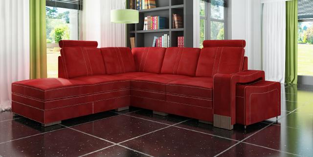 Corner sofa upholstered sofa bed function storage bed corner couch textile sofa