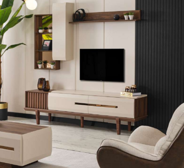 TV set wooden furniture sideboard TV mirror unit wall cabinet table living room cabinet