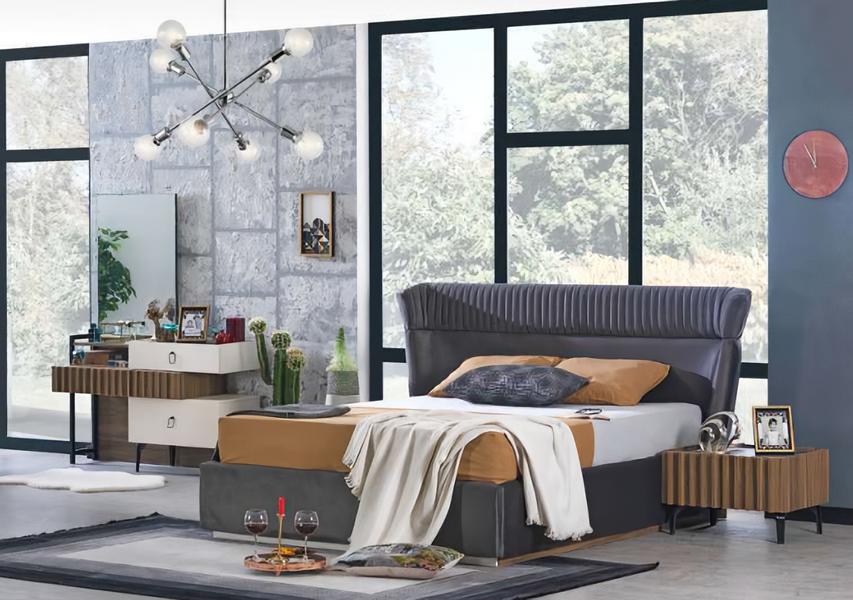 Complete bedroom bed 2x nightstand set dresser sets sleep 4-piece