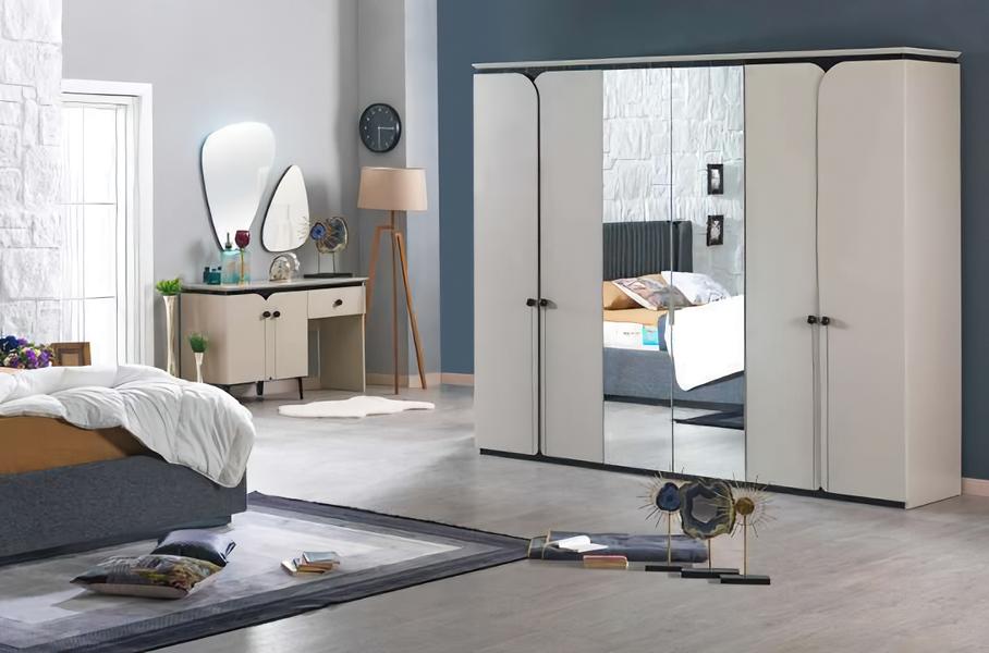 Bedroom dresser wardrobe sideboard furniture cabinet set 2-piece