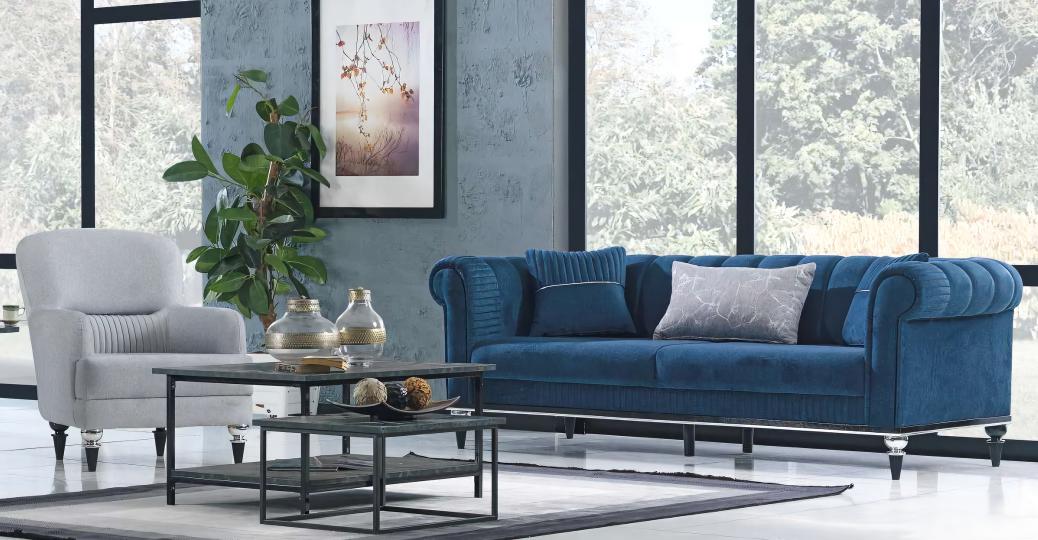 Sofa set upholstered furniture seating group living landscape lounge sofa couch 3+1