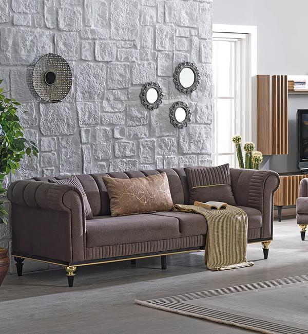 Three-seater comfort sofa couch upholstered furniture living room sofas