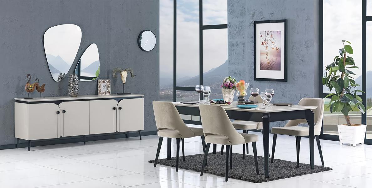 Dining room dining set table group dining group table dining table table 4 chairs 5-piece set