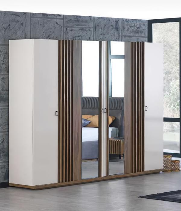 Wardrobe 6-door cabinet Cabinets Bedroom Furniture Mirror cabinet