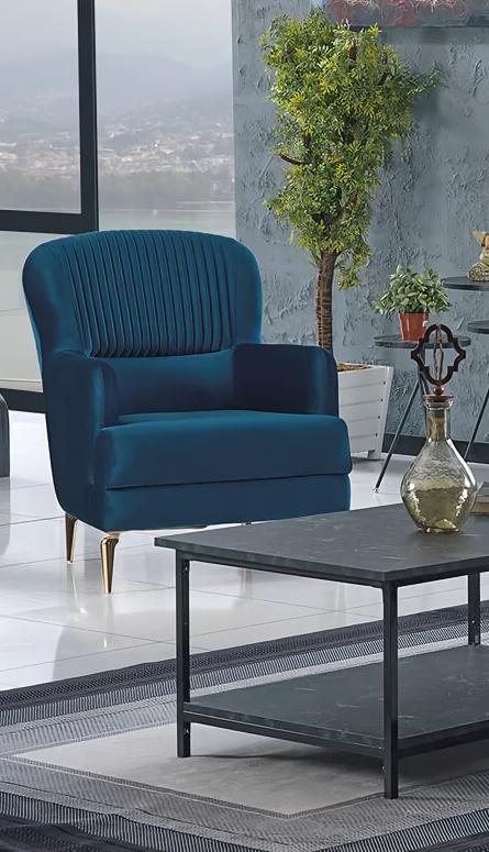 Design Armchair Upholstered Furniture Living Room Modern Design Upholstered Chair