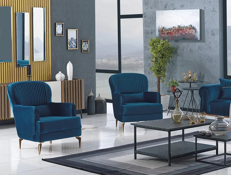 Hotel Furniture Lounge Club Armchair Design Cinema Lobby Furniture 2-piece Set Green