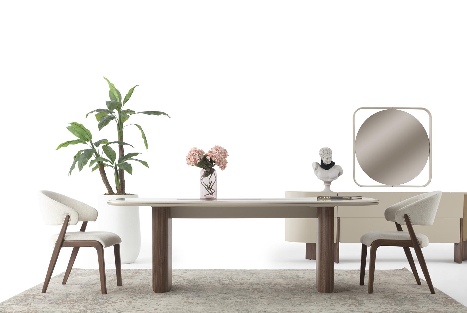 Designer 2x White Chairs Dining Room Armchairs Designer Wooden Frame 2-piece set