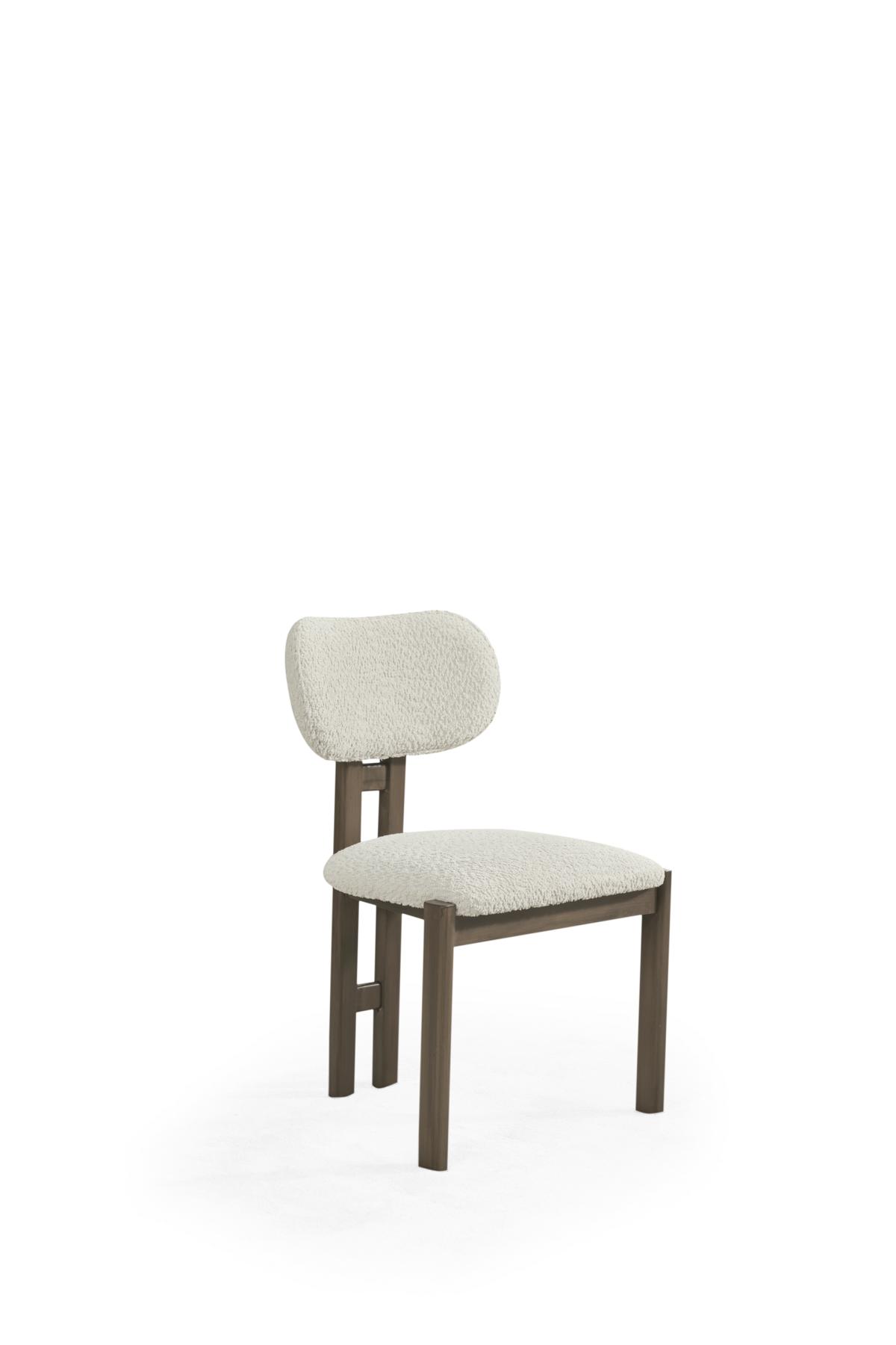 White upholstered chairs designer dining room furniture designer wooden frame