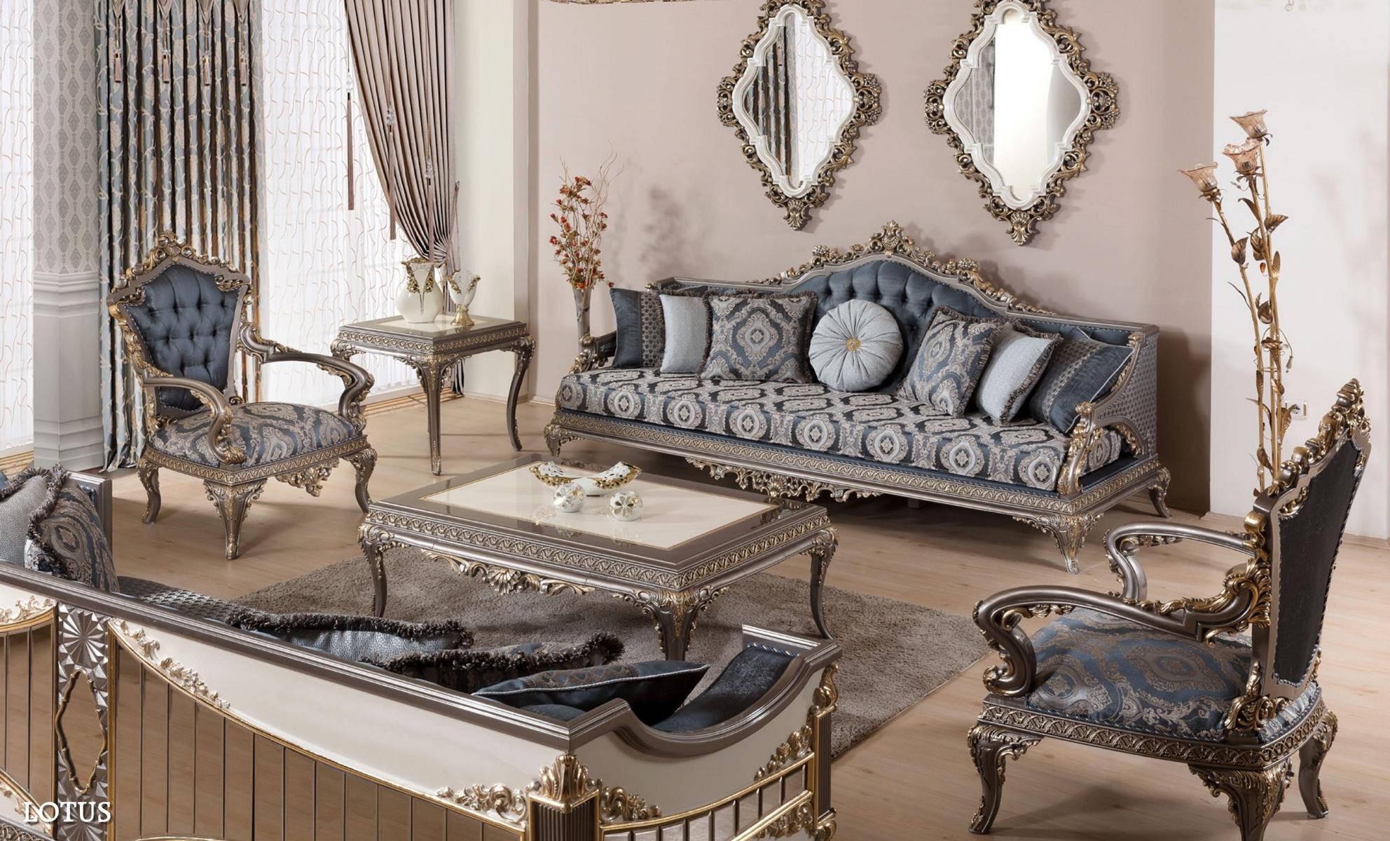 Sofa set 3+1+1 seat luxury furniture sofa set couch sofa upholstery 3-piece new