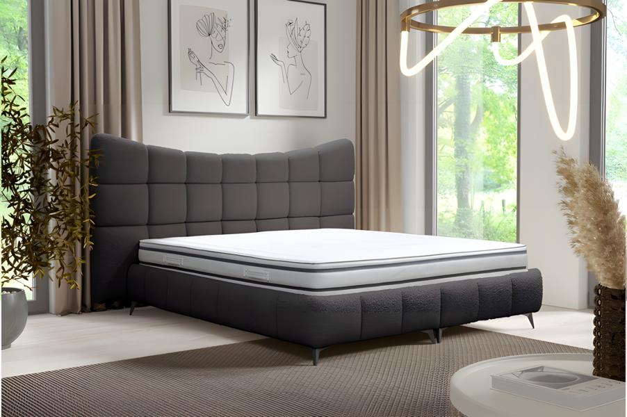 Bedroom bed luxury upholstered design fabric double hotel beds textile 180x200