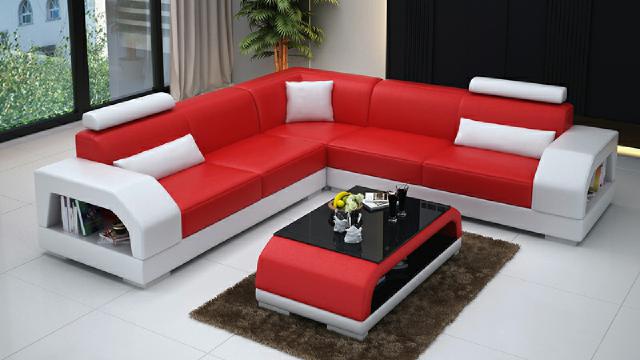 DESIGN LED SOFA XXL SET LEATHER SET CORNER COUCH CORNER SOFA NEW LIVING LANDSCAPE