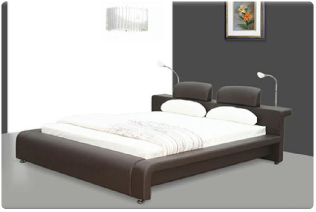 Waterbed Complete Leather Bed Upholstered Bed with Mattress New LILLI Bed