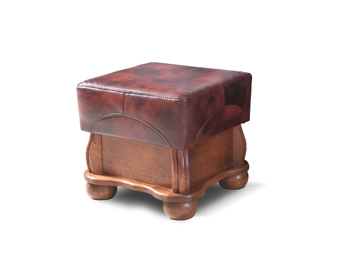 XXL footstool club lounge stool leather textile ottoman designer pouf ottoman