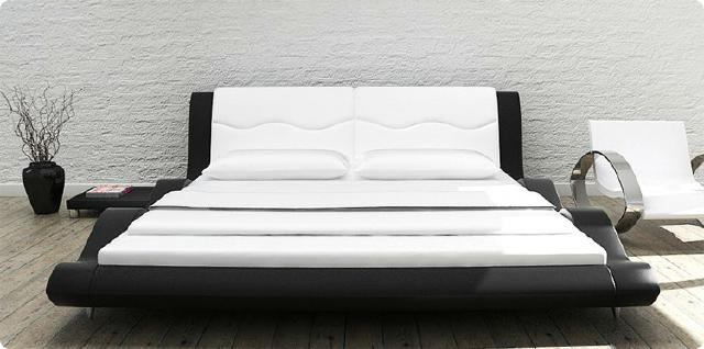 Waterbed Complete Leather Bed Upholstered Bed with Mattress New MORSKIE Bed Beds