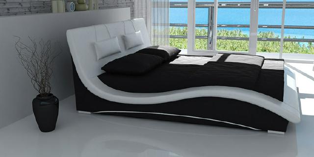 Waterbed upholstered bed with mattress new SWING beds complete leather bed !!
