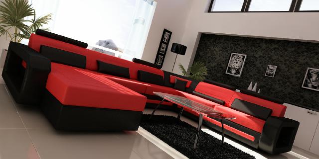 Living room landscape couch sofa designer couches upholstered set new corner sofa!