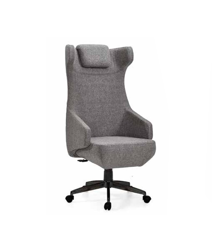 Office chair armchair living room executive chair office chair swivel chair office gray textile