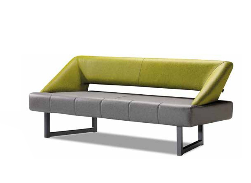 Living room 3-seater sofa three-seat sofa upholstered furniture leather multicolored modern style