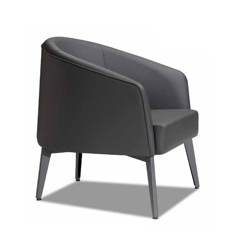 Recliner Sofa Armchair Upholstered Armchair Couch Lounge Office Hotel Club Gray