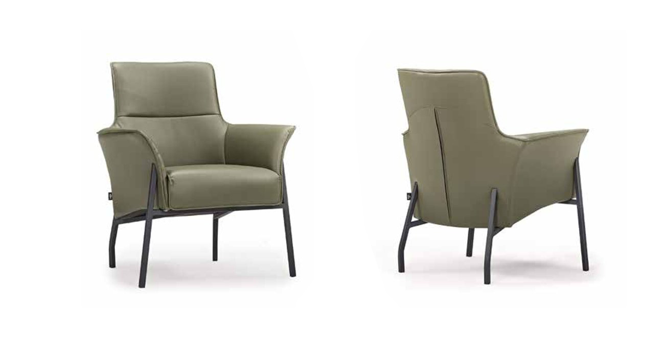 Lounge leather armchair club chair single seat hotel waiting room armchair