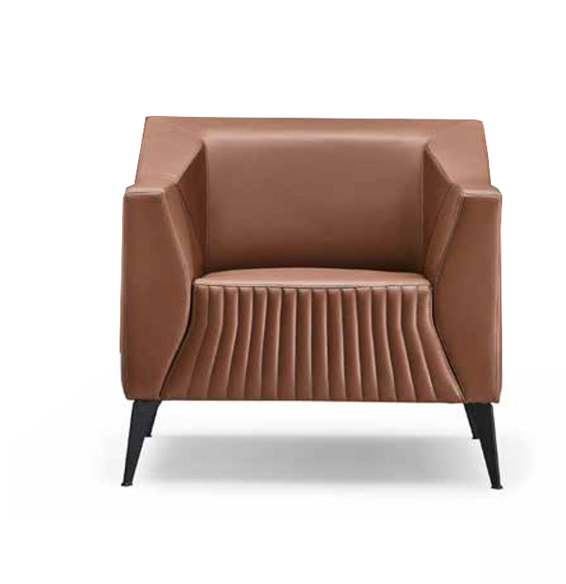 Armchair 1-seater Living Room Modern Design Elegant Furniture Brown